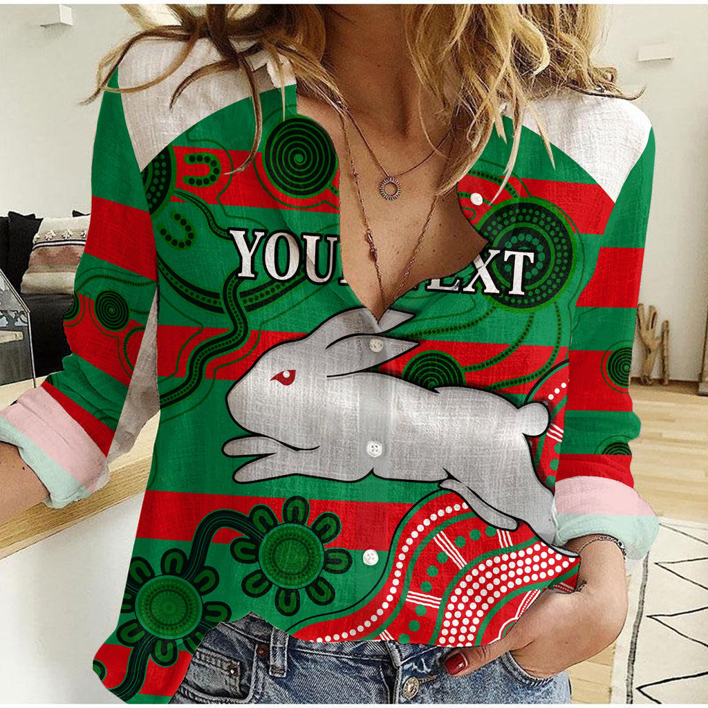 custom-personalised-rabbitohs-women-casual-shirt-nippy-indigenous