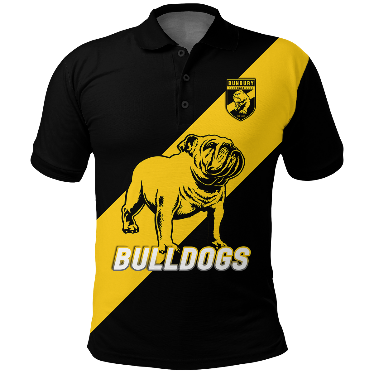 (Custom Personalised) Bulldogs Bunbury Football 2022 Polo Shirt