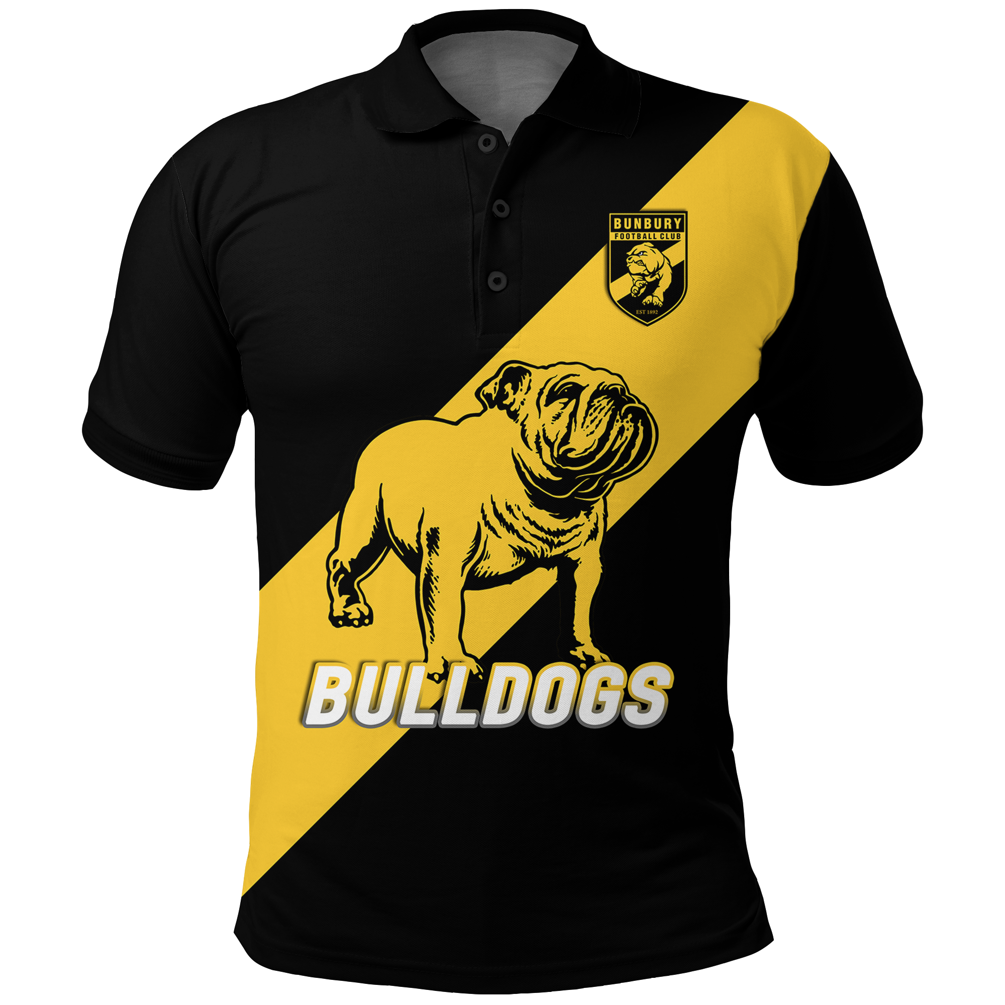 (Custom Personalised) Bulldogs Bunbury Football 2022 Polo Shirt