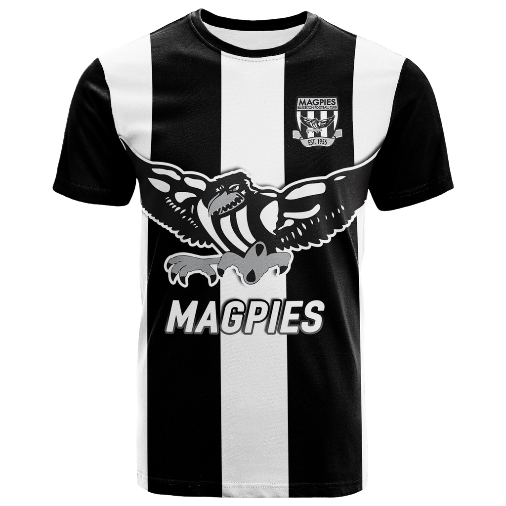 (Custom Personalised) Magpies Busselton Football 2022 T-Shirt