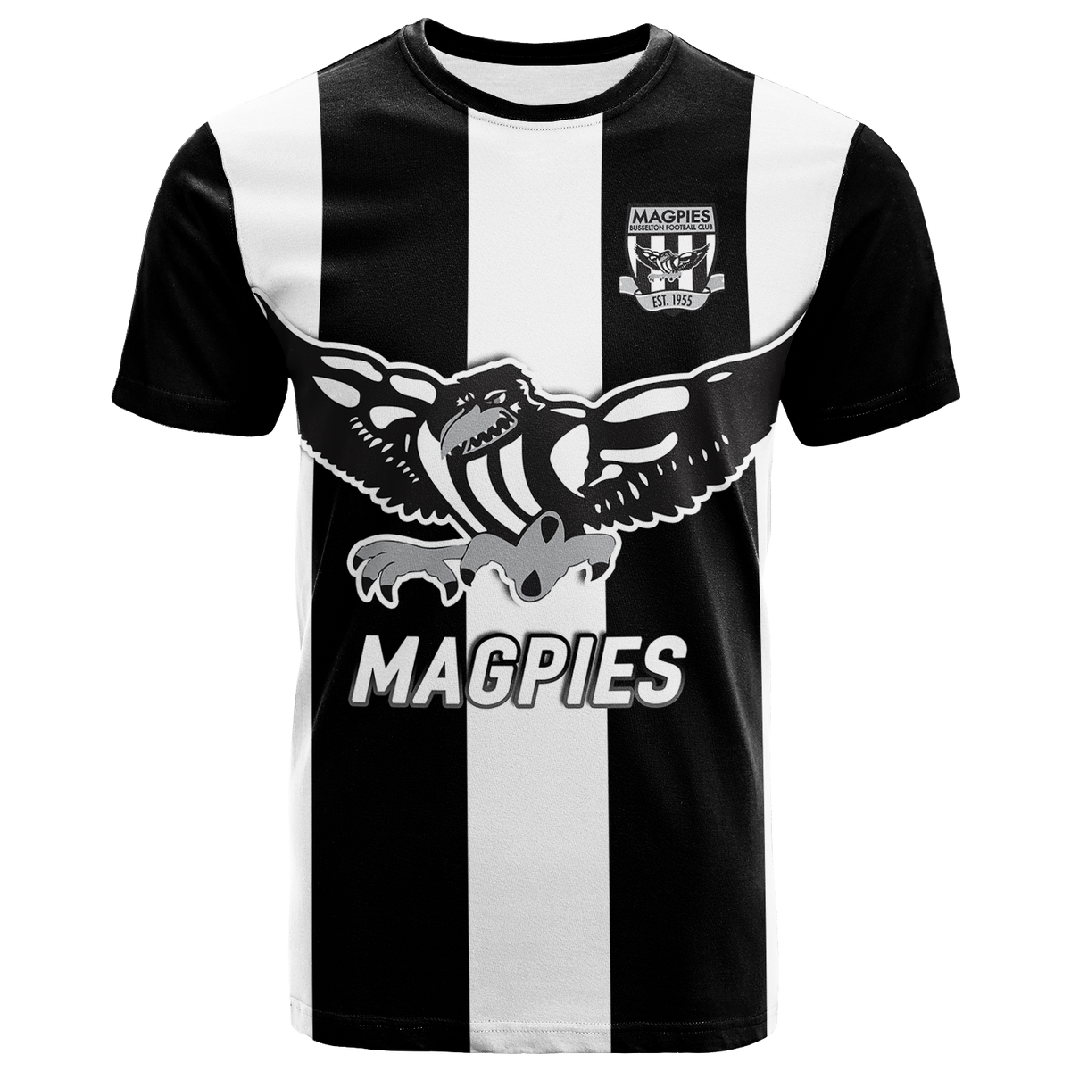 (Custom Personalised) Magpies Busselton Football 2022 T-Shirt