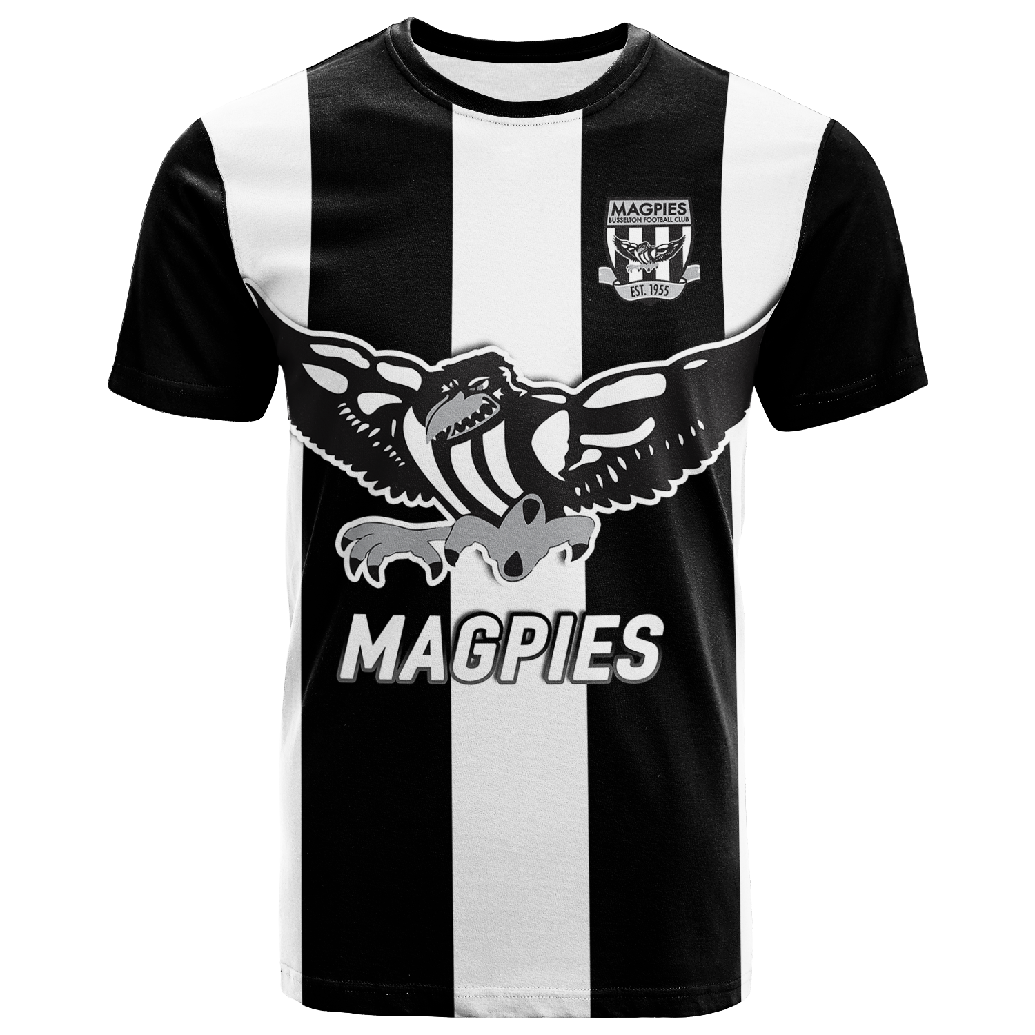 (Custom Personalised) Magpies Busselton Football 2022 T-Shirt
