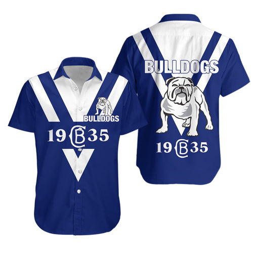 Canterbury-Bankstown Bulldogs Blue Hawaiian Shirt - LT12 - Vibe Hoodie