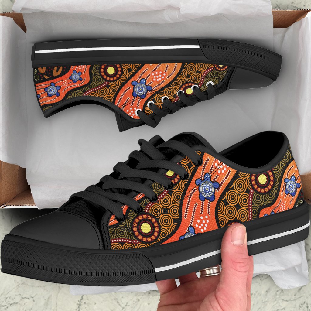high-top-aboriginal-dot-unique-style-turtle