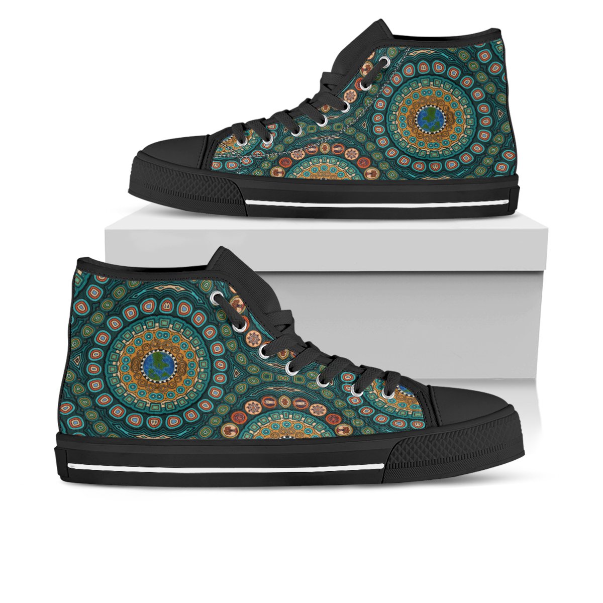 high-top-shoe-aboriginal-green-dot-painting-with-earth