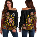 Australia Naidoc Week Women's Off Shoulder Sweater - Naidoc Week 2021 - Heal Country - Vibe Hoodie