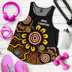 Australia Naidoc Week Women's Racerback Tank - Naidoc Week 2021 - Heal Country - Vibe Hoodie