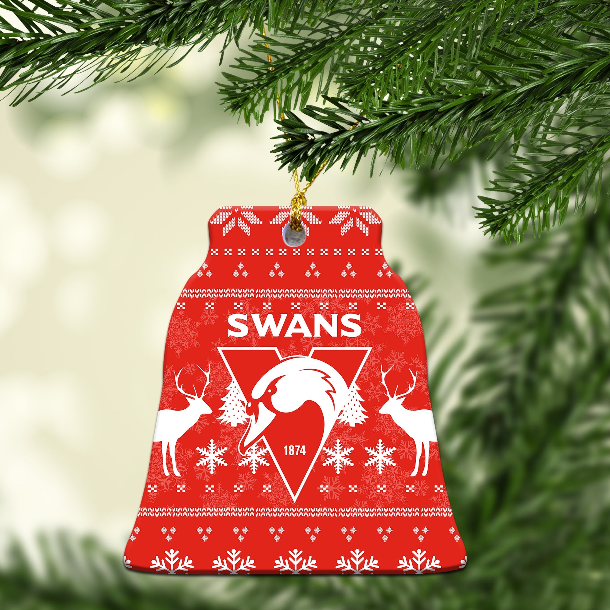sydney-swans-christmas-ornament-christmas-ugly-style