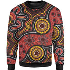 aboriginal-sweatshirt-indigenous-circle-dot-painting-style