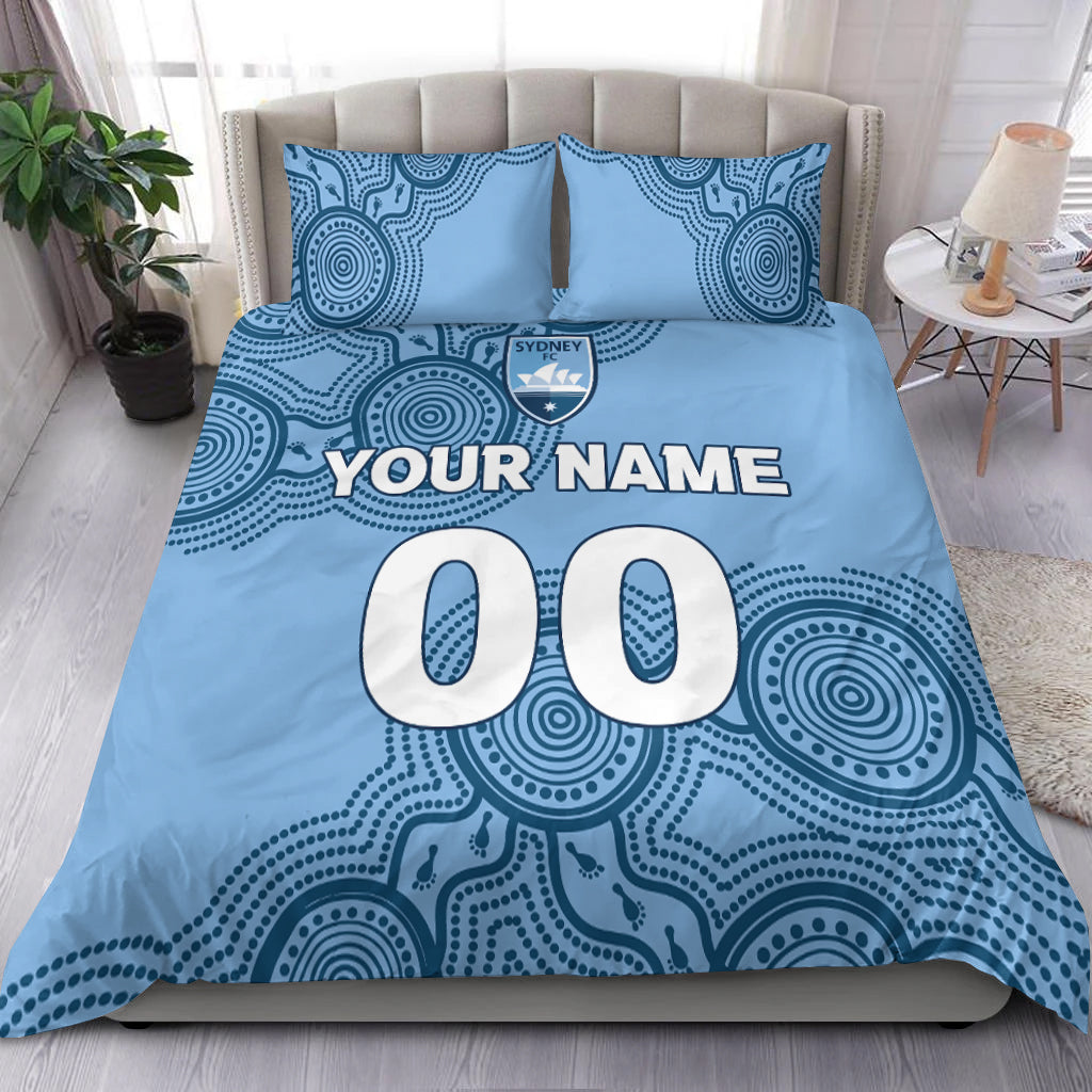 custom-personalised-sydney-bedding-set-indigenous-dot-painting-art