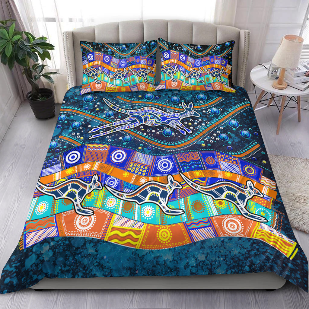 australia-indigenous-bedding-set-dot-painting-art