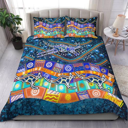 australia-indigenous-bedding-set-dot-painting-art