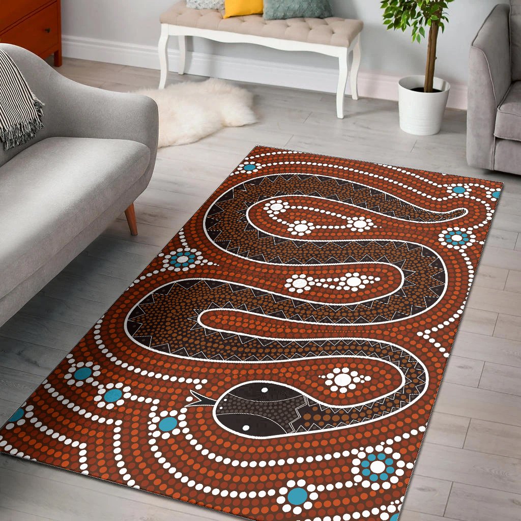 aboriginal-area-rug-dreamtime-snake-aboriginal-style