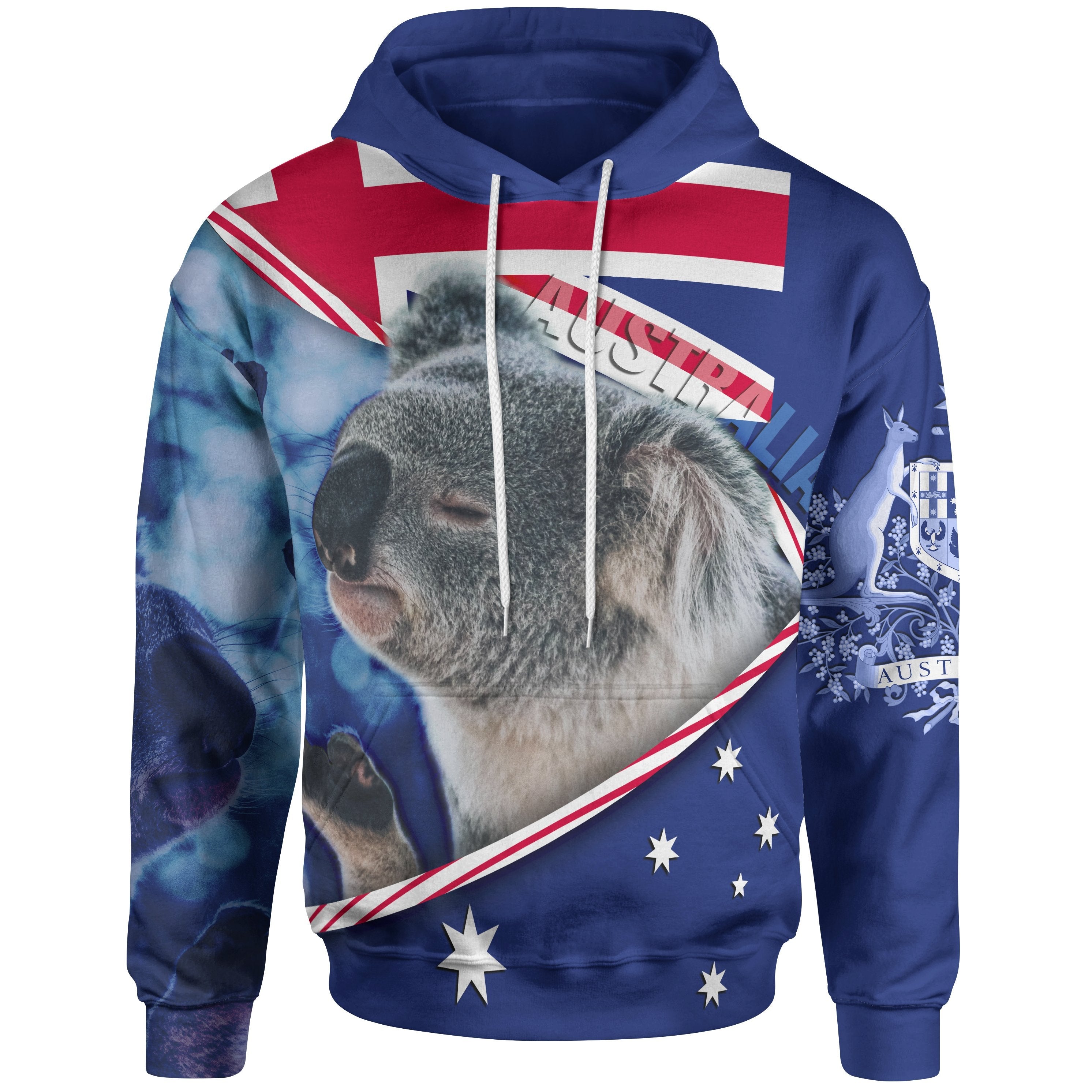 hoodie-australia-flag-and-coat-of-arms-hoodie-koala-3d