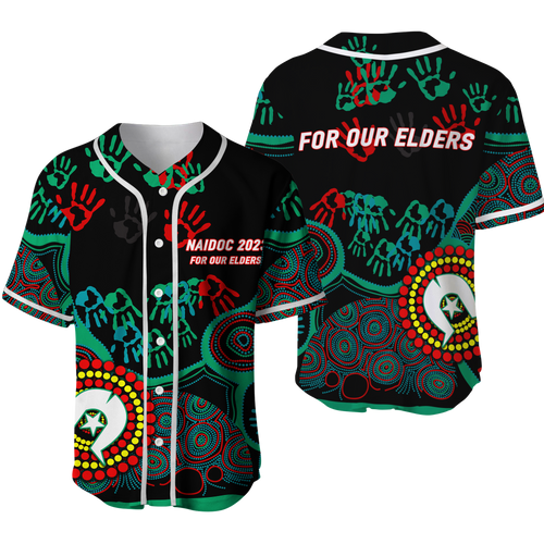 NAIDOC Week 2023 Aboriginal Art For Our Elders Baseball Jersey - LT12