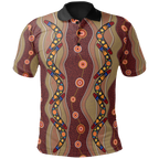 polo-shirt-aboriginal-dot-painting-shirt-boomerang-patterns-unisex