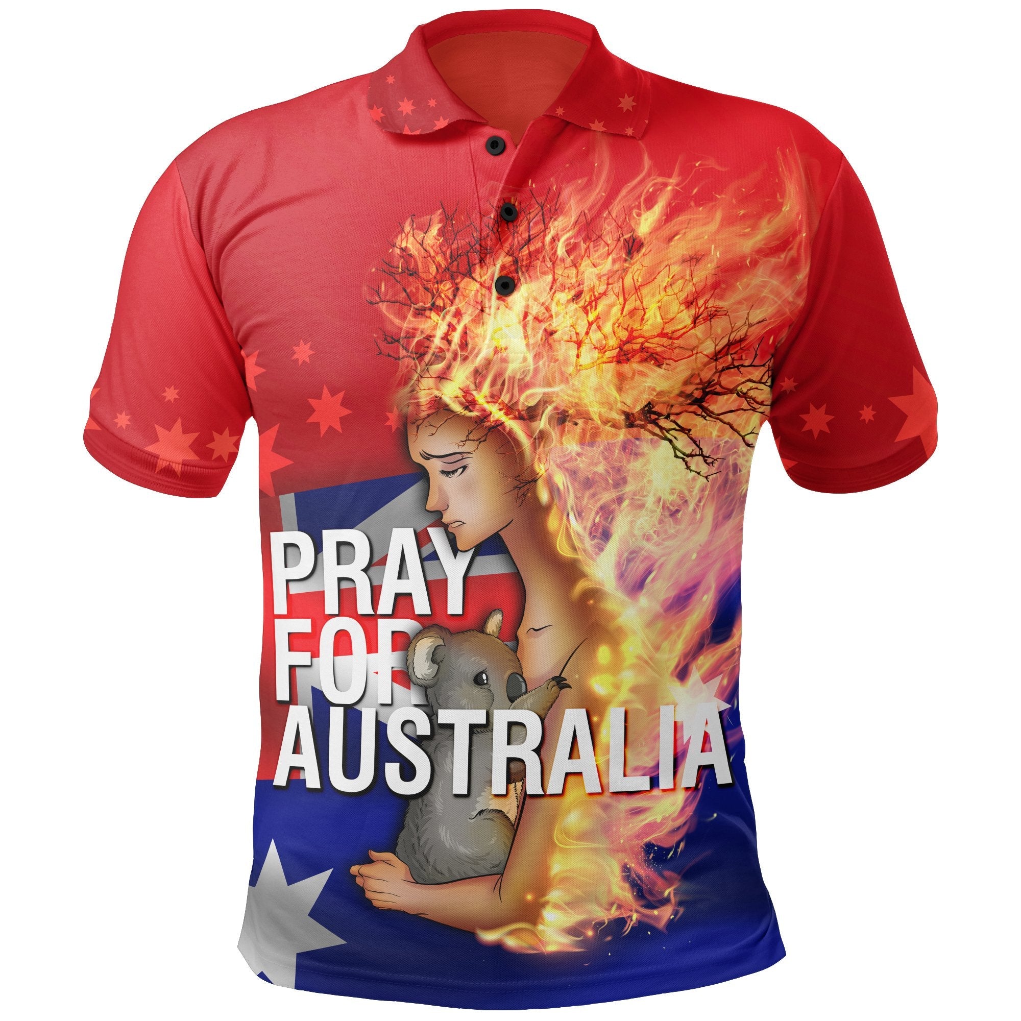 polo-shirt-pray-for-australia-bushfire-shirt-unisex