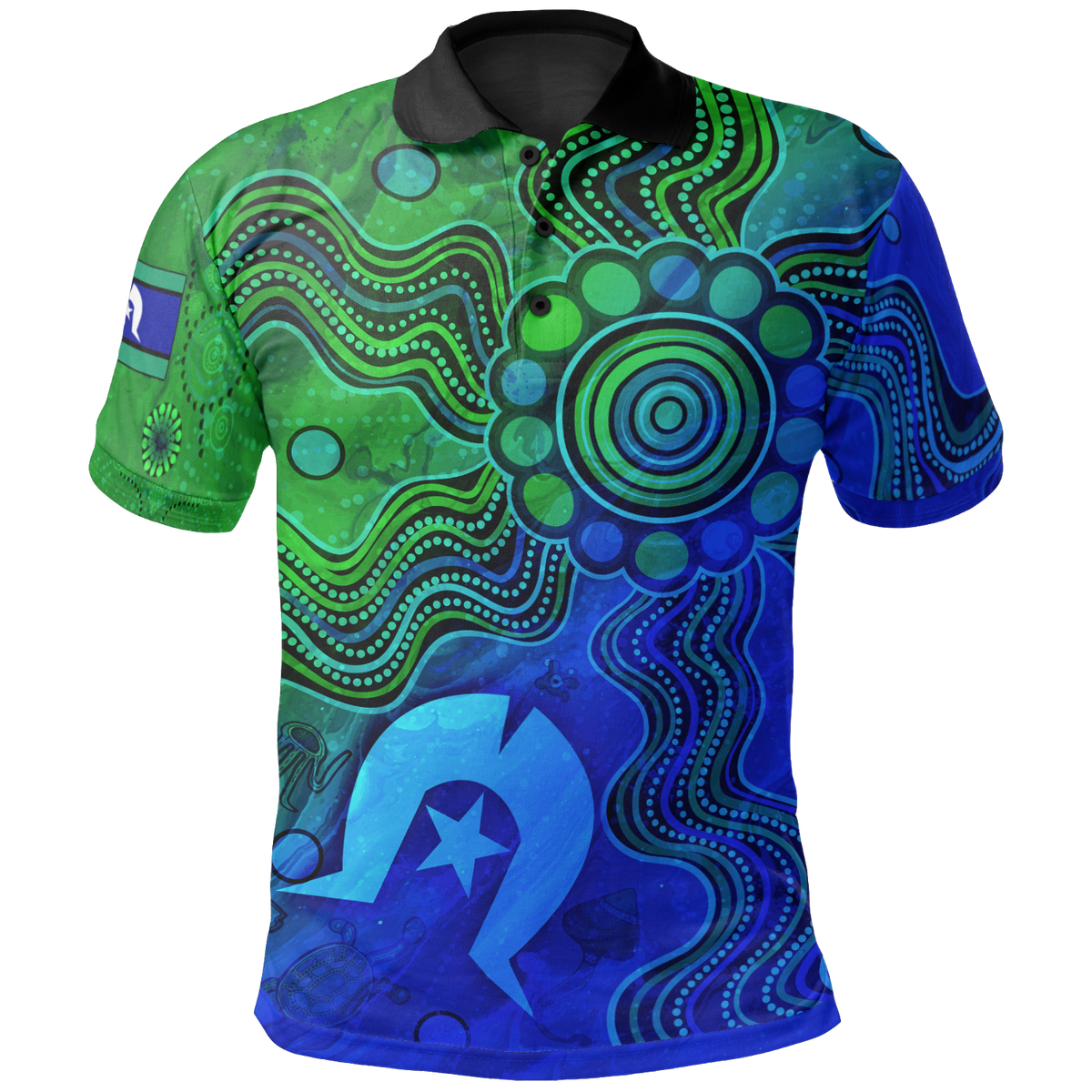 aboriginal-polo-shirts-torres-strait-islands-flag