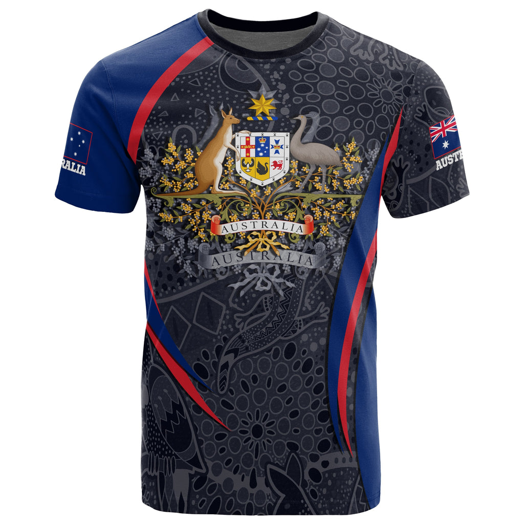 custom-text-t-shirt-australian-coat-of-arms-aussie-spirit