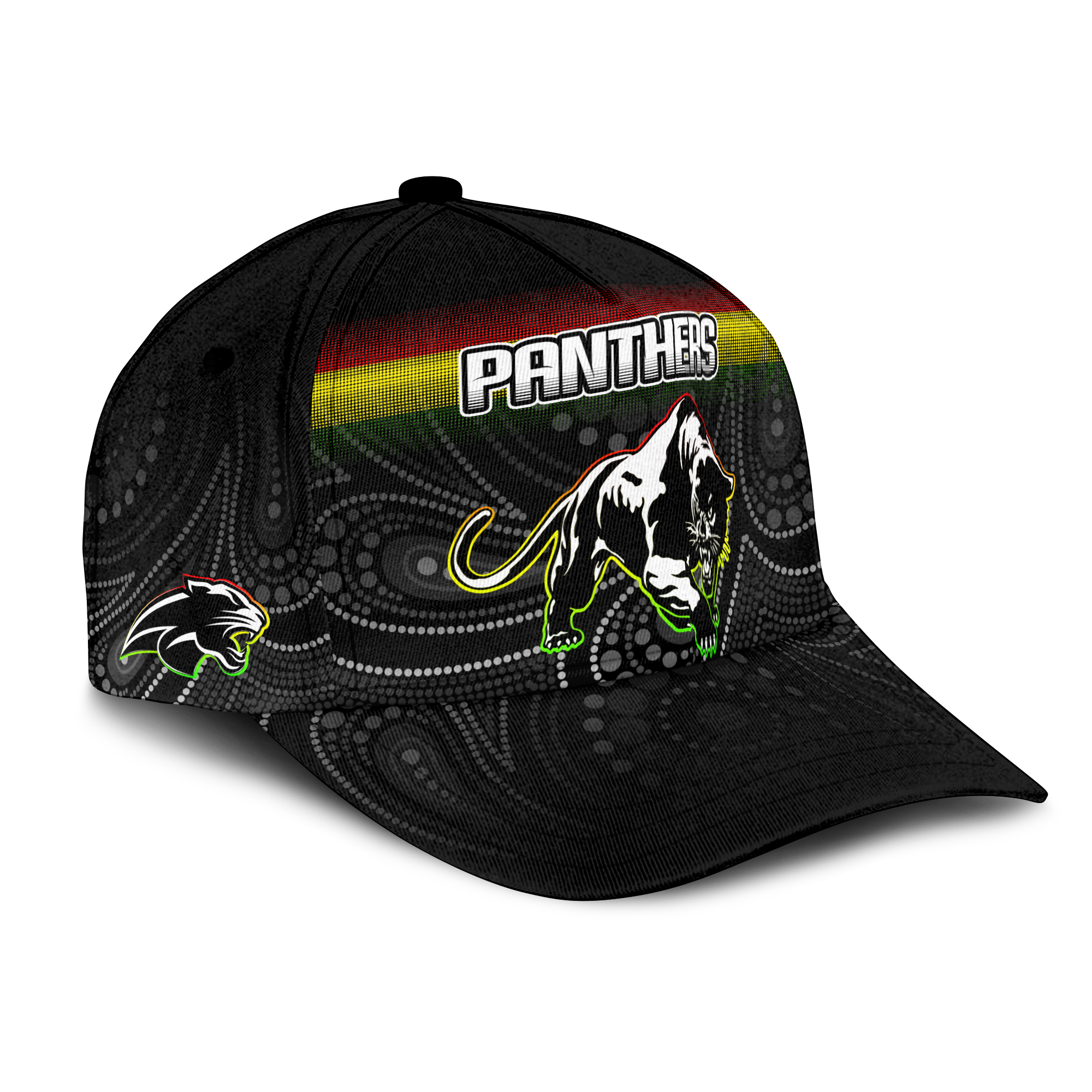Black Panthers Rugby League Aboriginal Cap - LT2
