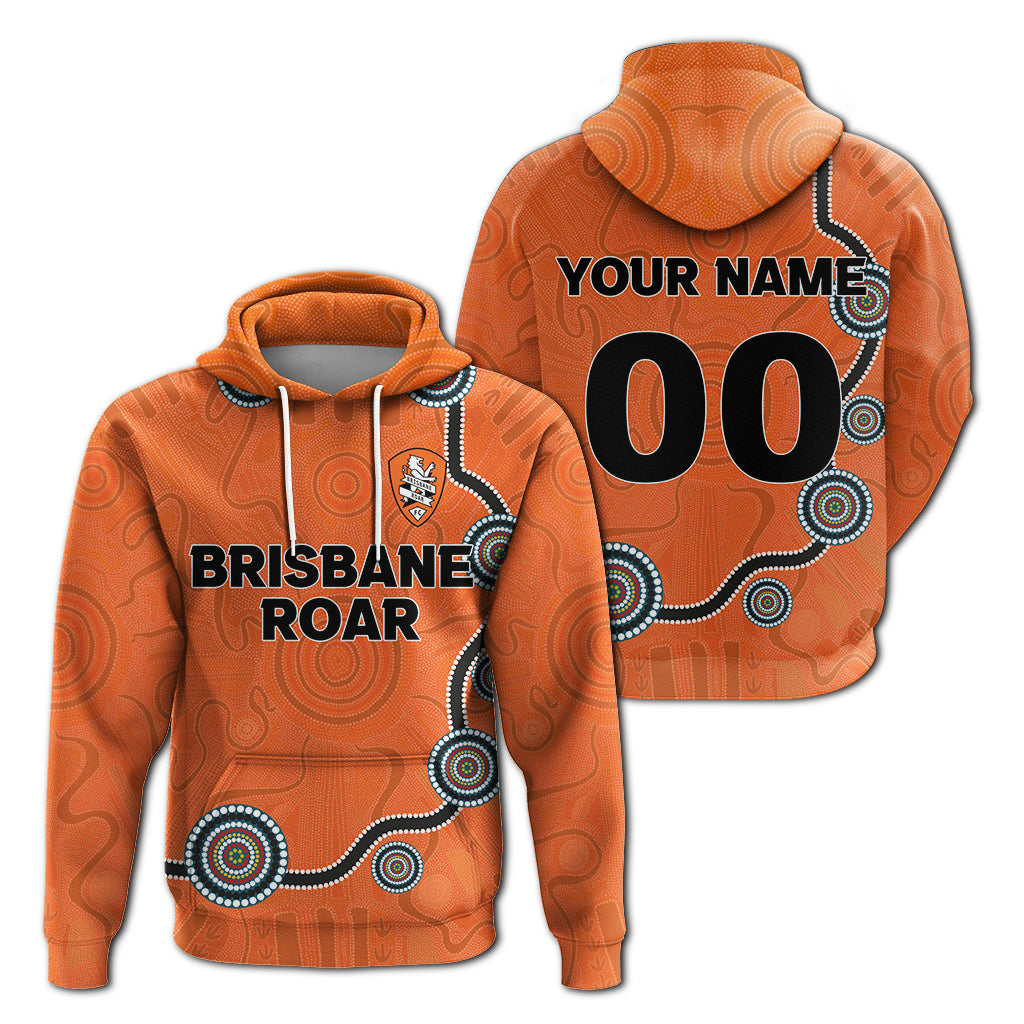 custom-personalised-brisbane-roar-hoodie-indigenous-dot-painting-art