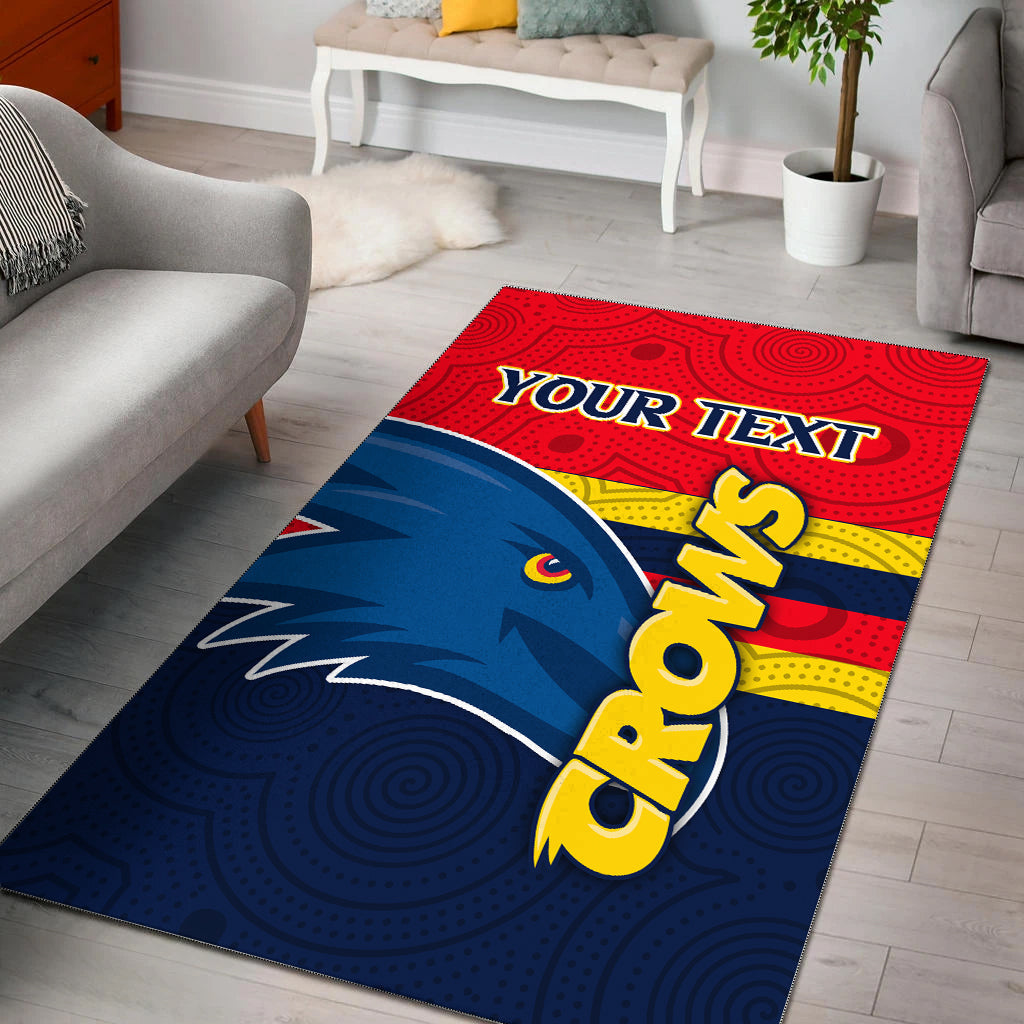 custom-personalised-adelaide-crows-area-rug-aboriginal-dot-painting