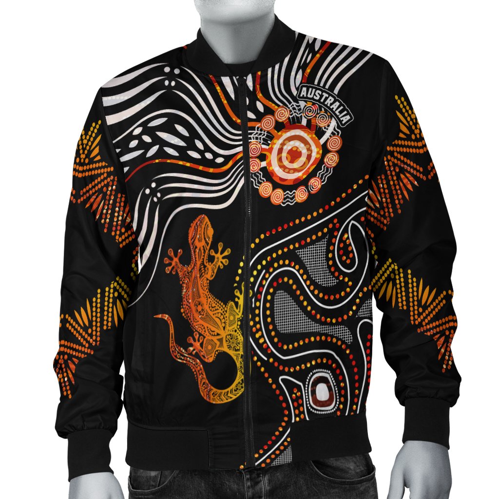 aboriginal-mens-bomber-jacket-lizard-sunshine