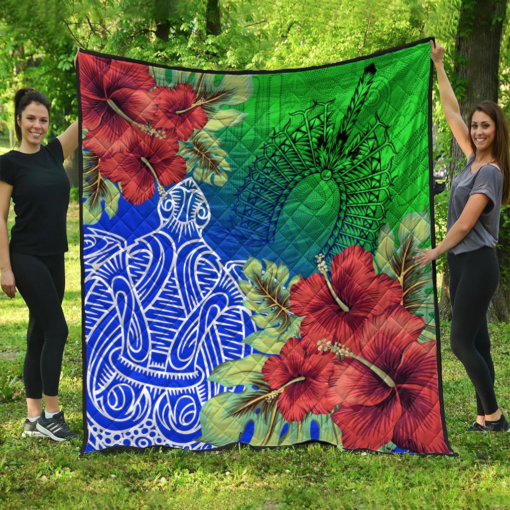 torres-strait-islanders-quilt-ocean-hibiscus
