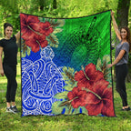 torres-strait-islanders-quilt-ocean-hibiscus
