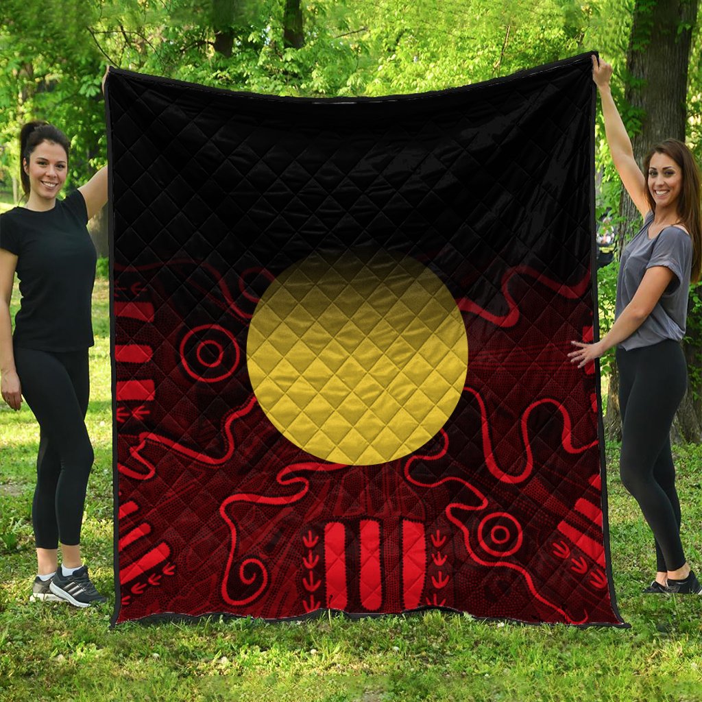 aboriginal-premium-quilt-indigenous-flag-grunge-style