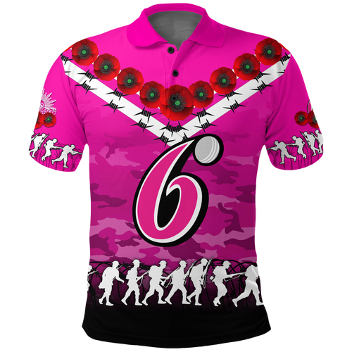 custom-personalised-sydney-sixers-anzac-2022-polo-shirt-camouflage-with-poppy