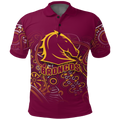 Brisbane Broncos Rugby Indigenous Polo Shirt - LT12