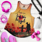 Anzac Day Woman's Racerback Tank - Lest We Forget - Vibe Hoodie
