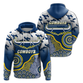 Cowboys Rugby ANZAC Day Camouflage Indigenous Art Hoodie - LT12