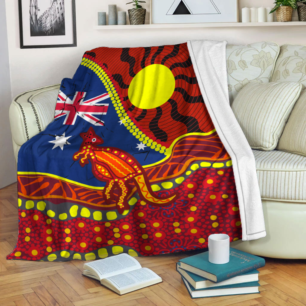 australia-day-indigenous-art-blanket