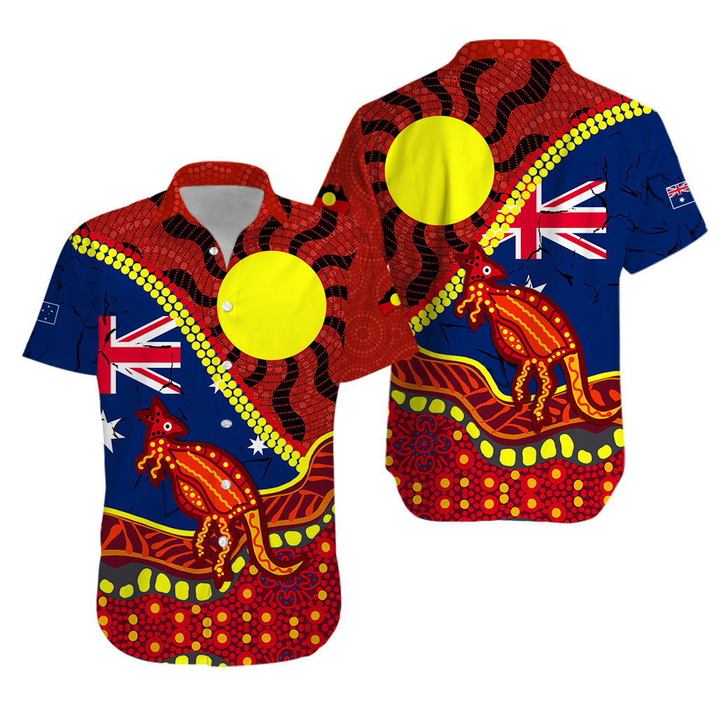 Australia Day Indigenous Art Hawaiian Shirt