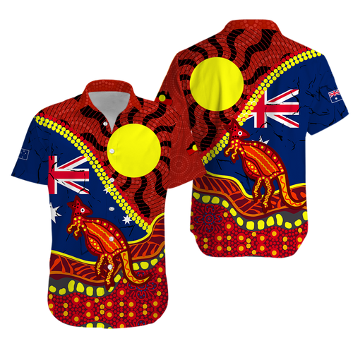 Australia Day Indigenous Art Hawaiian Shirt