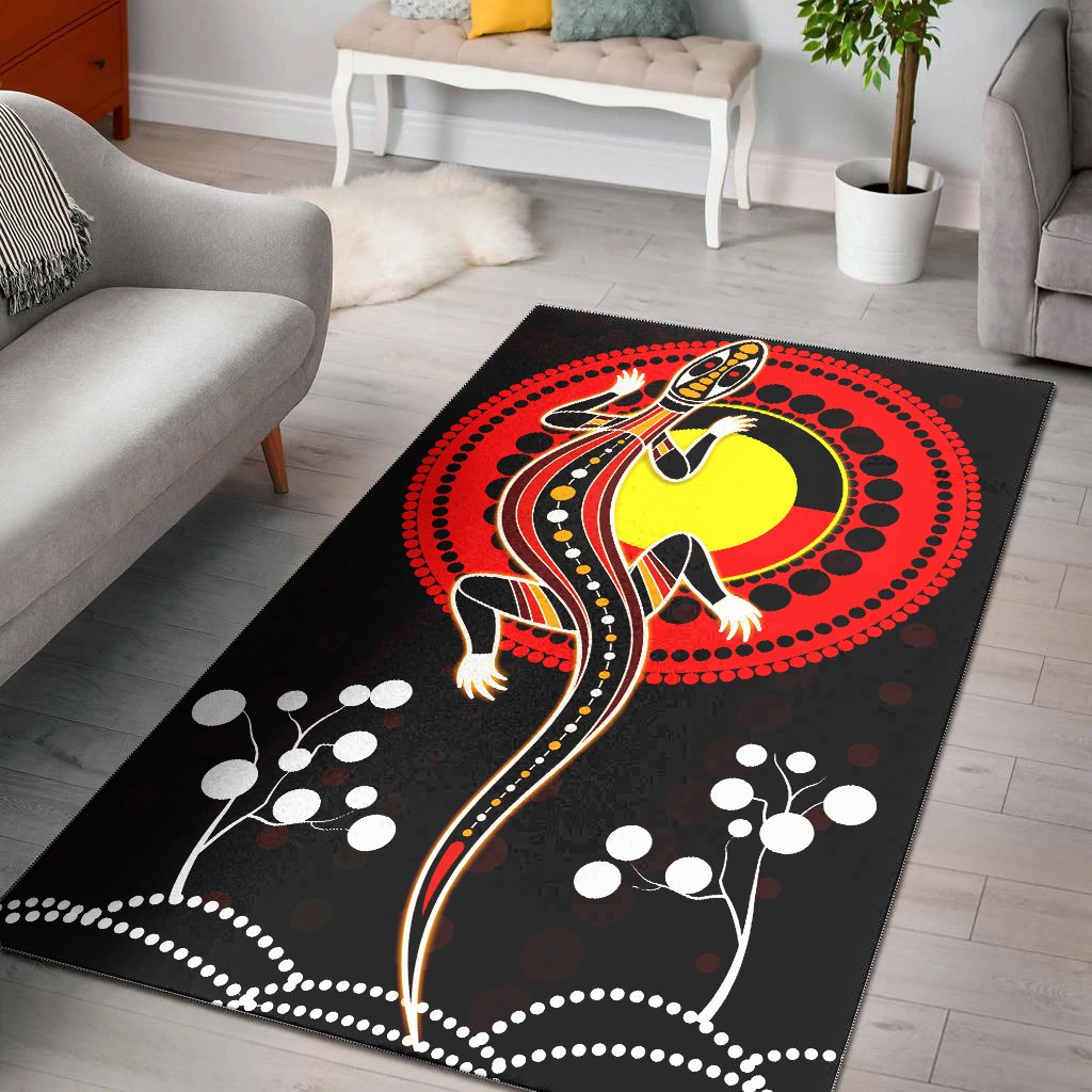 aboriginal-area-rug-lizard-and-aboriginal-flag