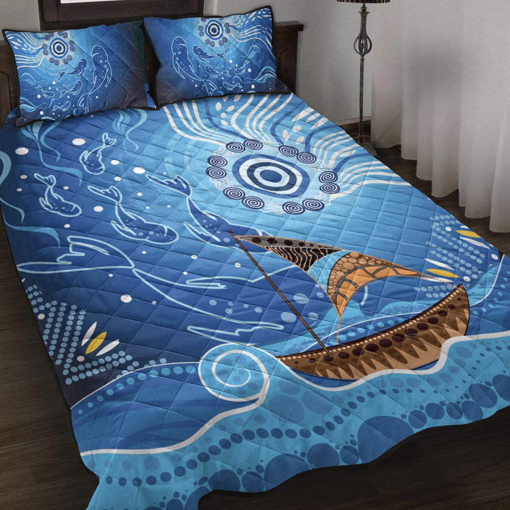 quilt-bed-set-aboriginal-view-sea-with-fish-and-boat