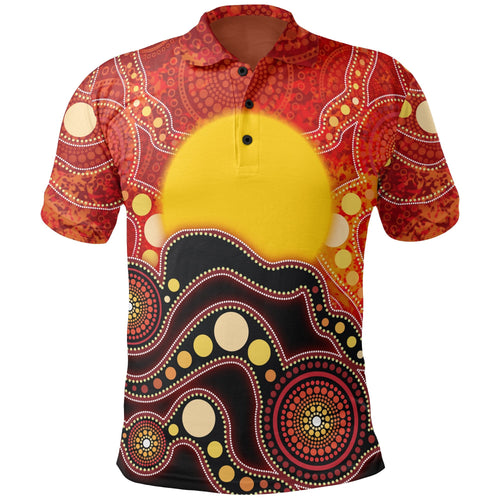 aboriginal-kid-polo-shirt-aboriginal-lives-matter-flag-dot-painting-art-for-kids