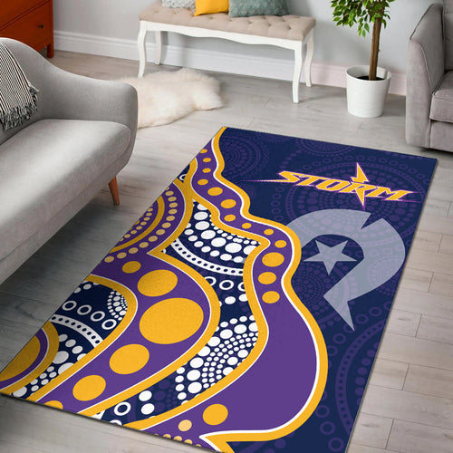 naidoc-week-melbourne-storm-area-rug-aboriginal-dot-painting