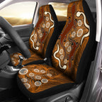 aboriginal-car-seat-covers-indigenous-brown-lizard-and-white-snake