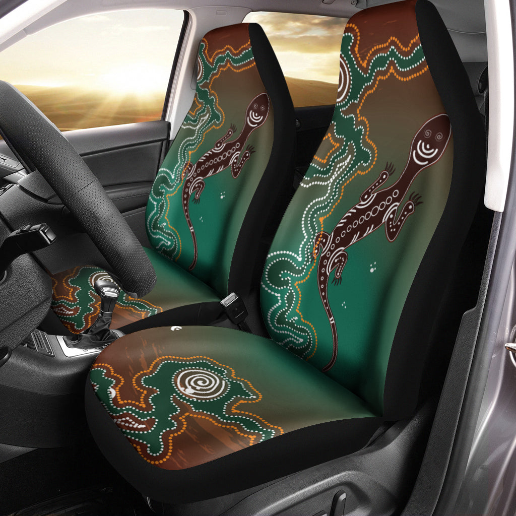 aboriginal-lizard-car-seat-covers-indigenous-dot-painting-art