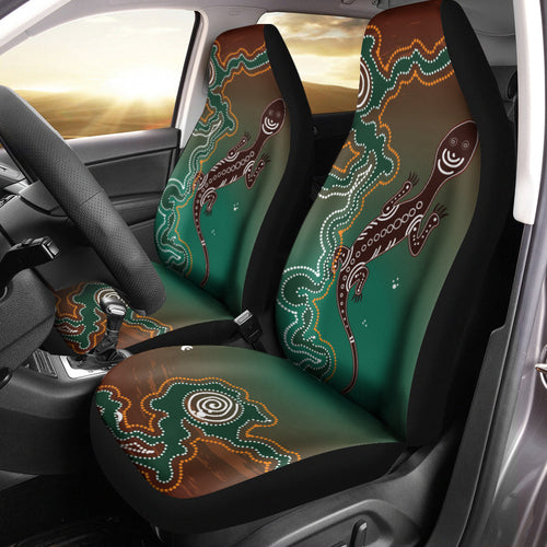 aboriginal-lizard-car-seat-covers-indigenous-dot-painting-art
