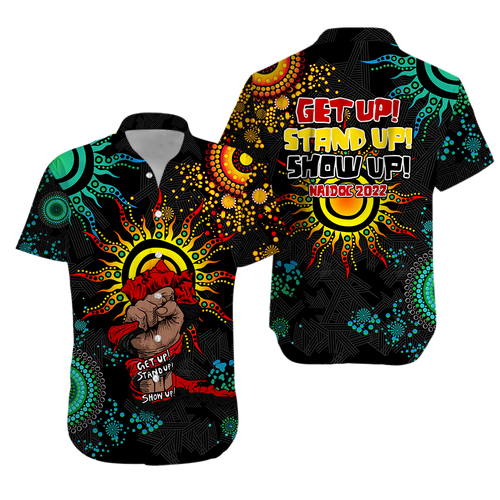 NAIDOC Week 2022 Aboriginal Art Unique Hawaiian Shirt - LT12