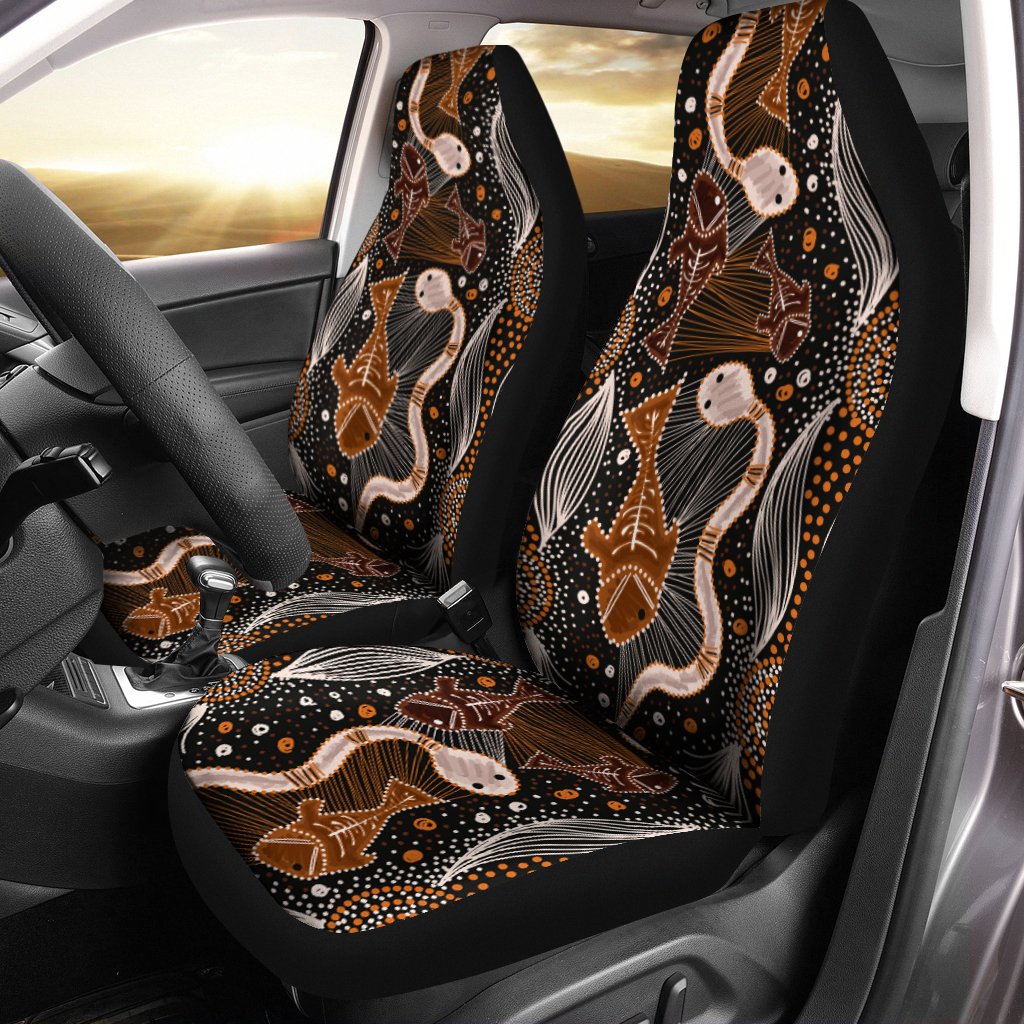 aboriginal-car-seat-covers-indigenous-fish-and-snake
