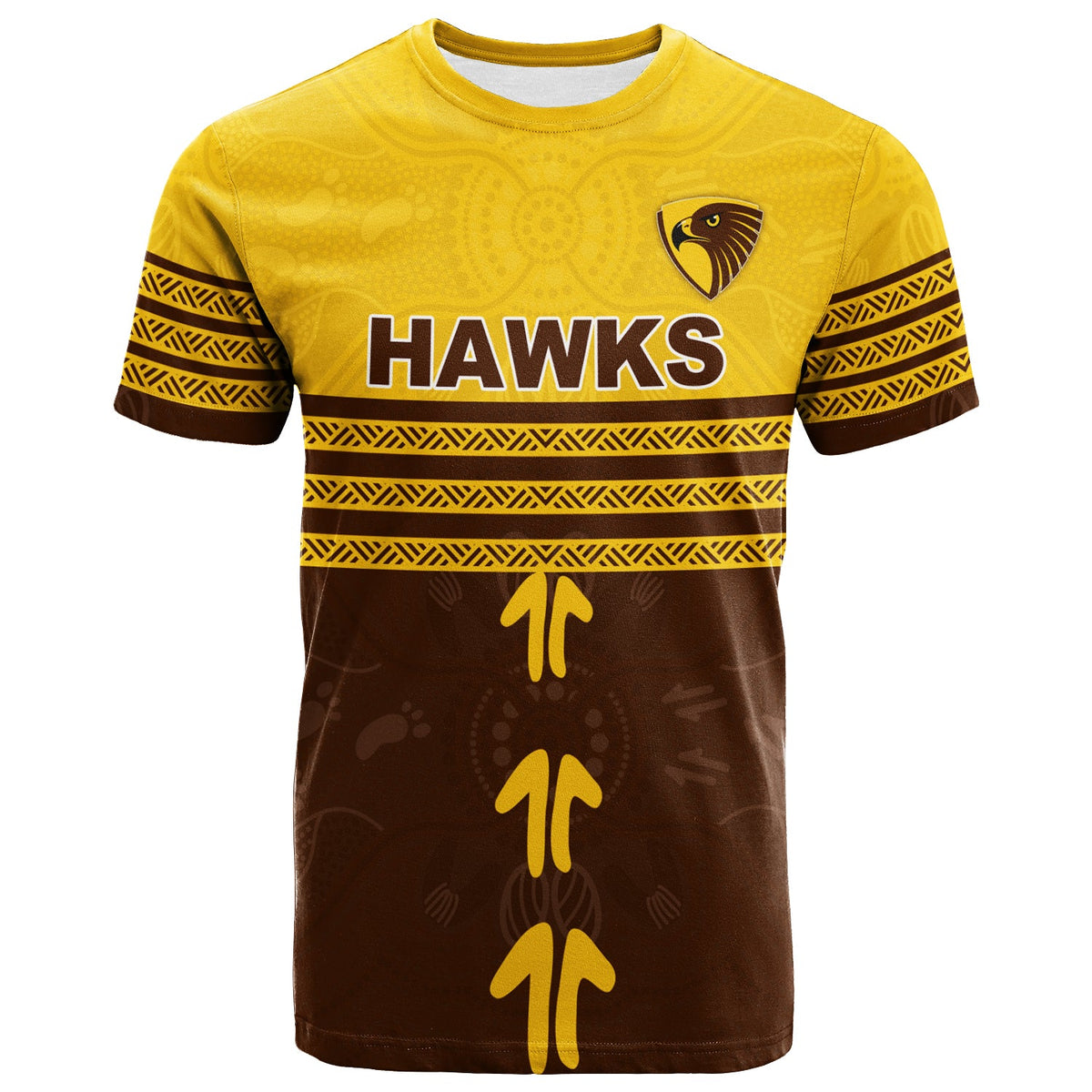 custom-personalised-hawthorn-t-shirt-aboriginal-dot-painting