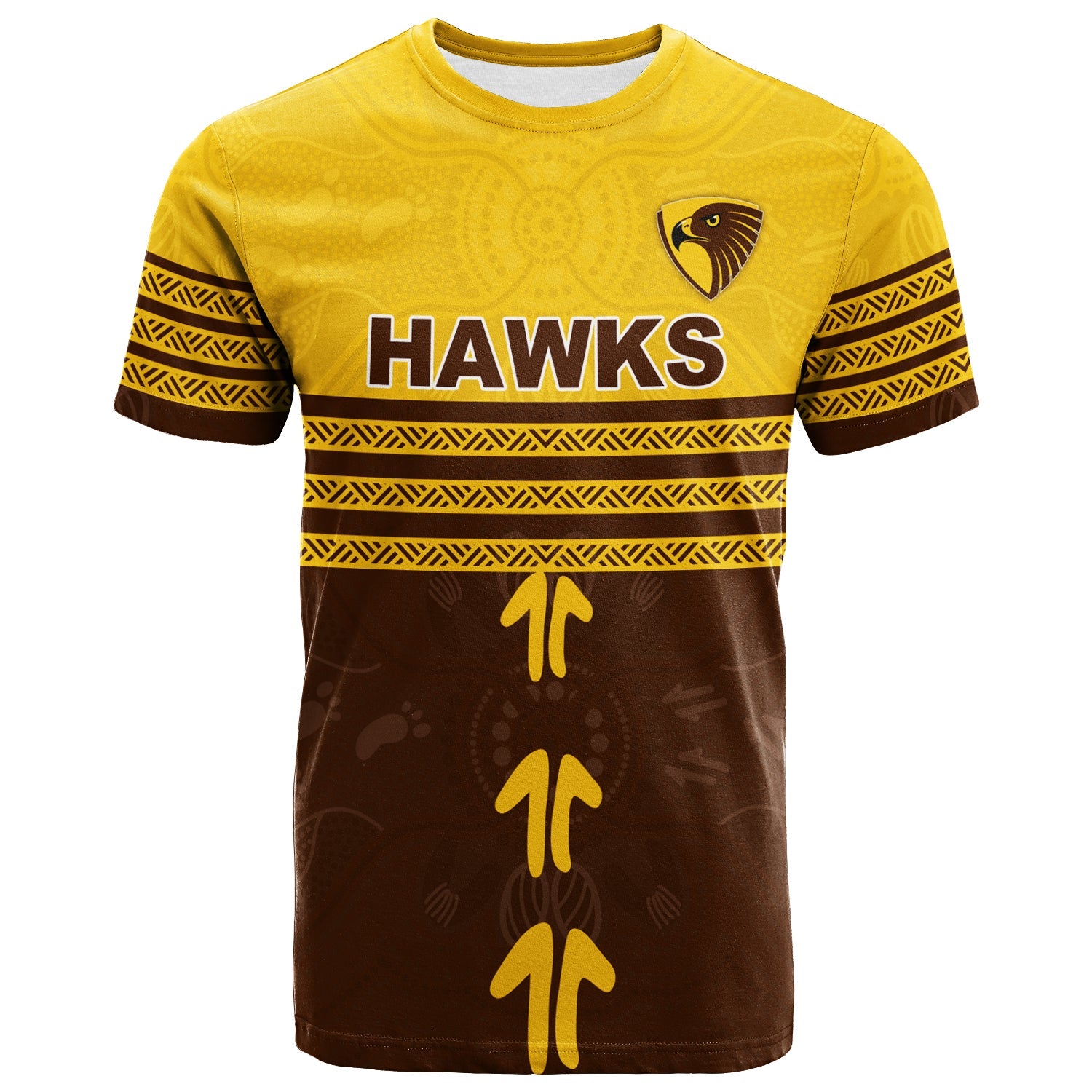 custom-personalised-hawthorn-t-shirt-aboriginal-dot-painting