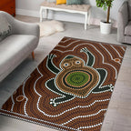 aboriginal-area-rug-dreamtime-frog-aboriginal-style