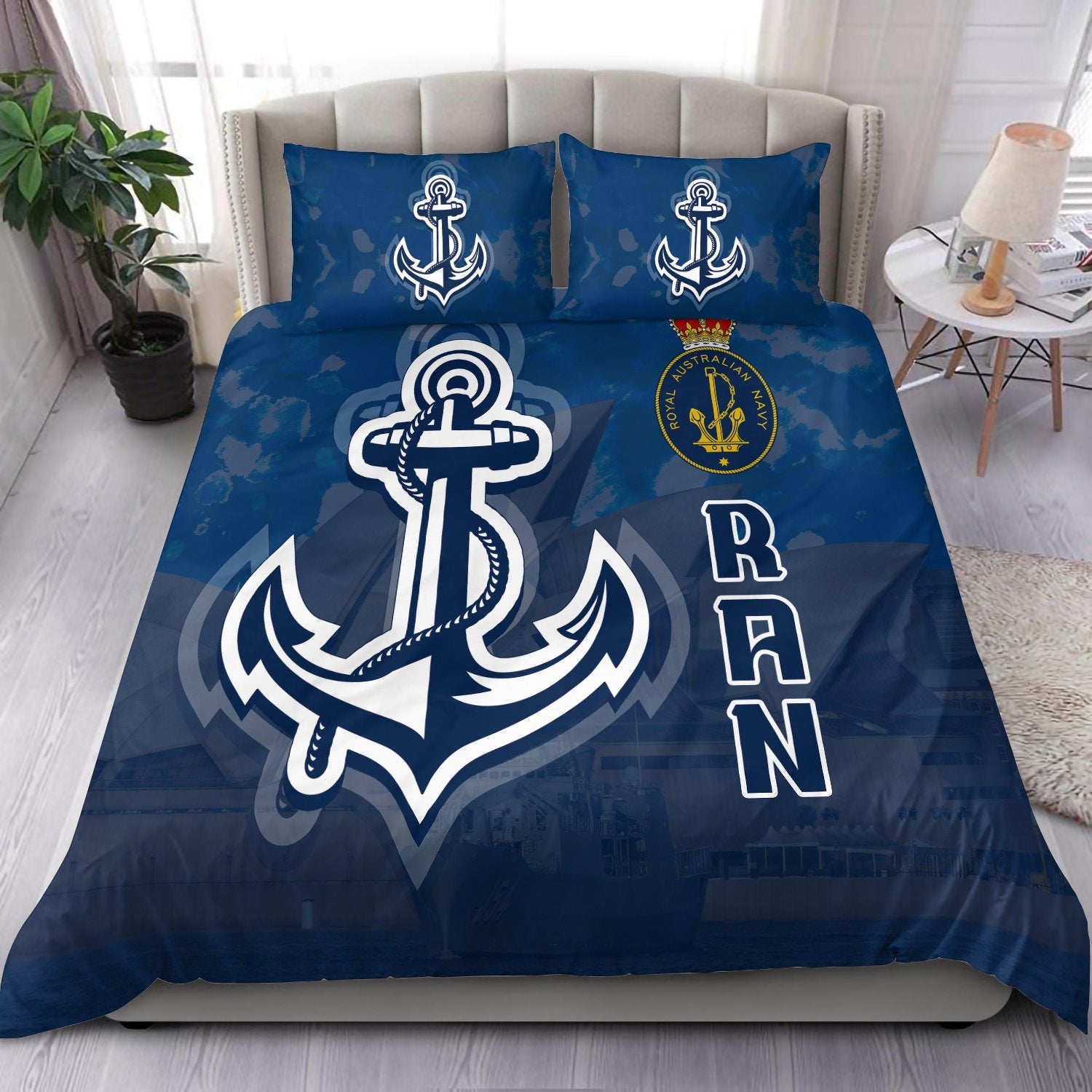 Navy Bedding Set - Royal Navy Pride - VibeHoodie